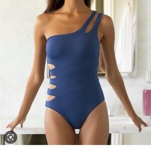 Becca Naomi Jetsetter Reversible Cut Out Swimsuit